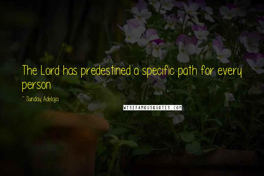 Sunday Adelaja Quotes: The Lord has predestined a specific path for every person