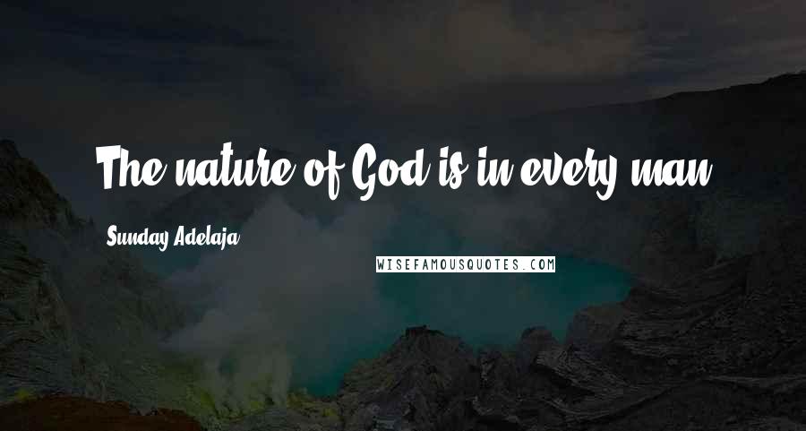 Sunday Adelaja Quotes: The nature of God is in every man