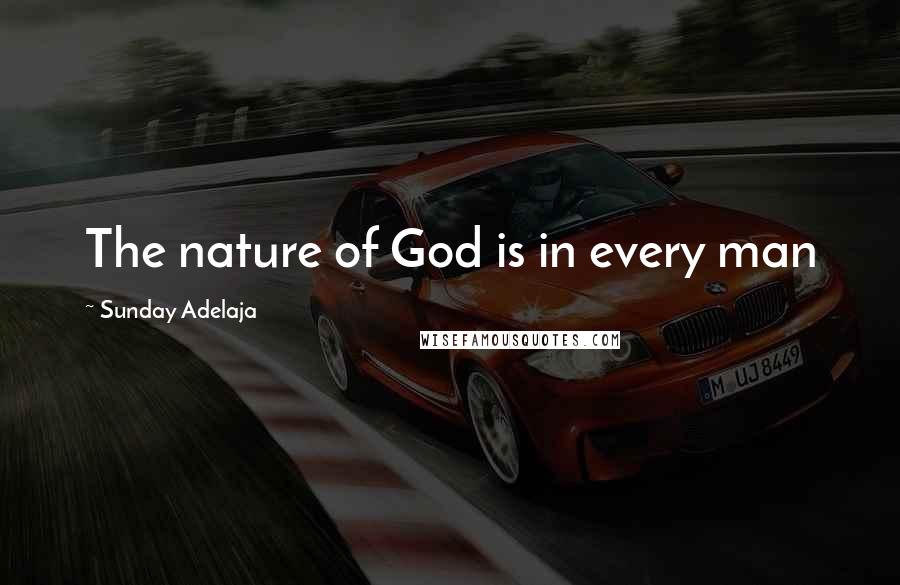 Sunday Adelaja Quotes: The nature of God is in every man