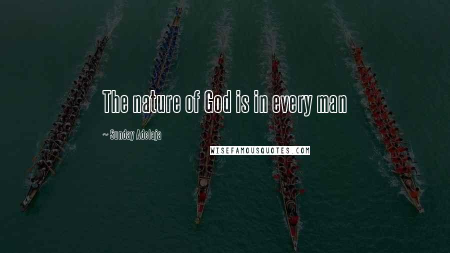 Sunday Adelaja Quotes: The nature of God is in every man