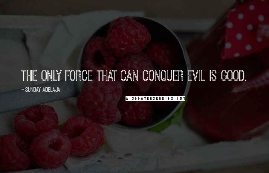 Sunday Adelaja Quotes: The only force that can conquer evil is good.