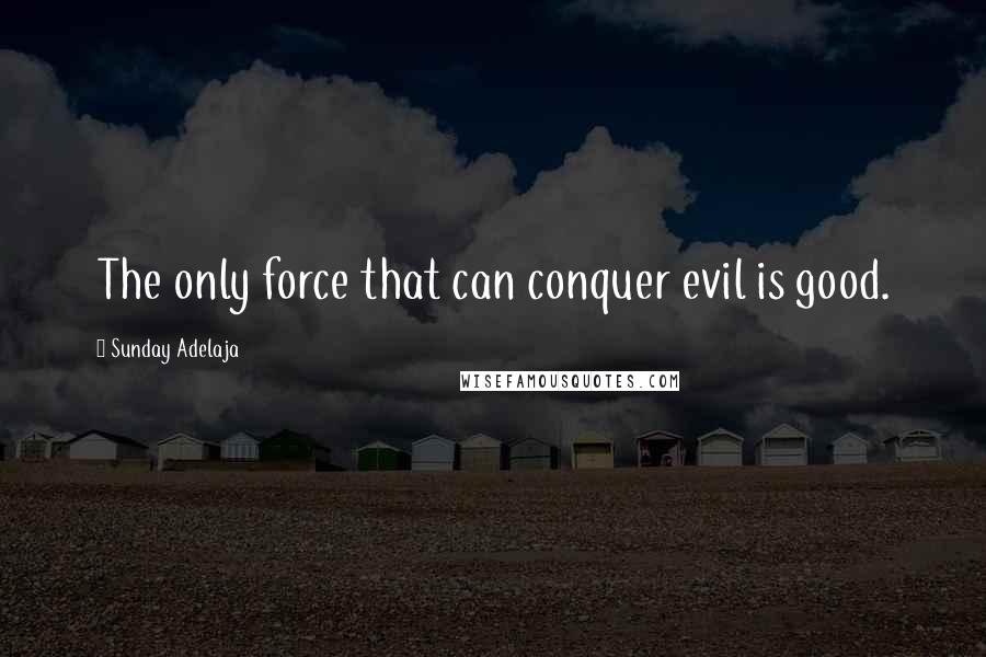 Sunday Adelaja Quotes: The only force that can conquer evil is good.