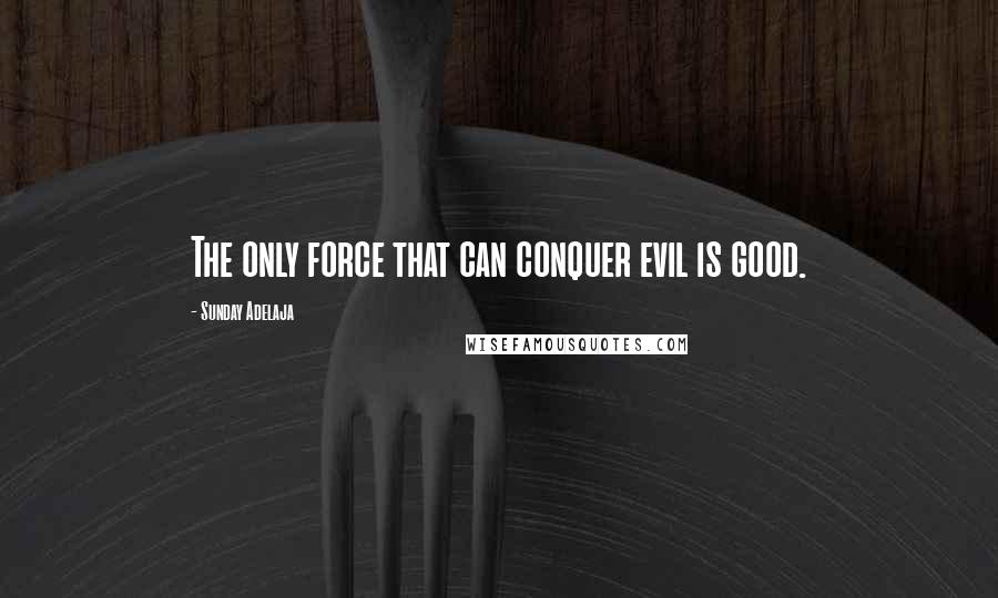 Sunday Adelaja Quotes: The only force that can conquer evil is good.