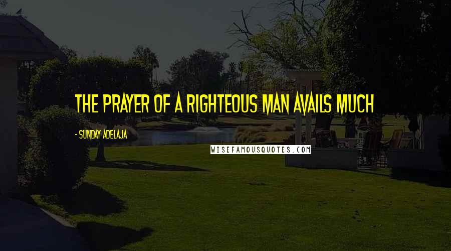 Sunday Adelaja Quotes: The prayer of a righteous man avails much