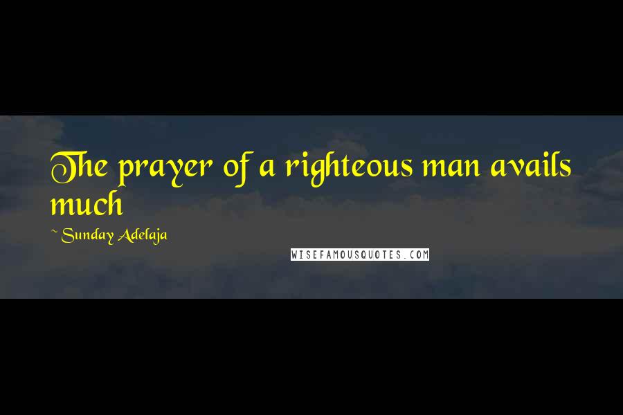 Sunday Adelaja Quotes: The prayer of a righteous man avails much