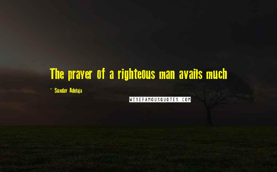 Sunday Adelaja Quotes: The prayer of a righteous man avails much