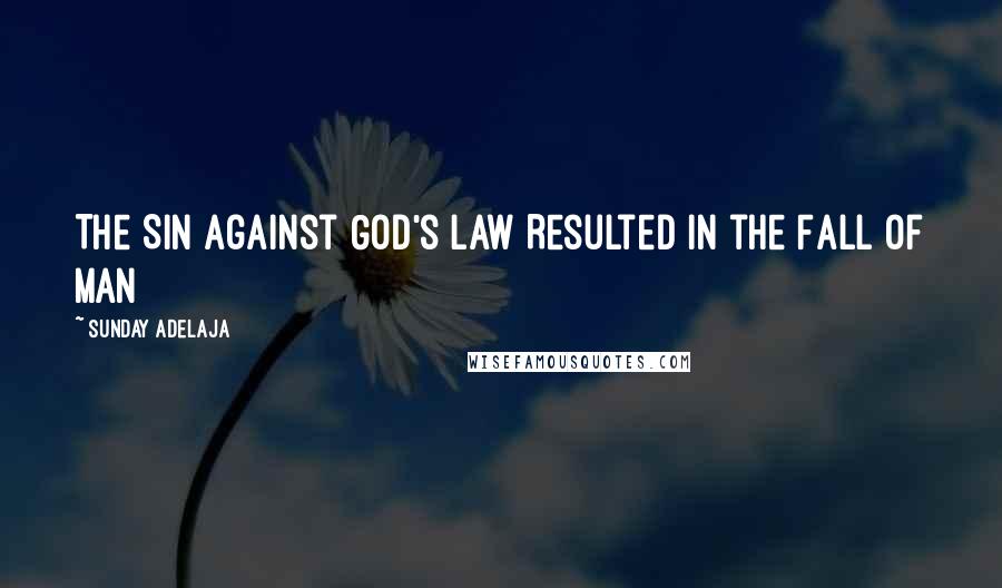 Sunday Adelaja Quotes: The Sin against God's Law Resulted in the Fall of Man