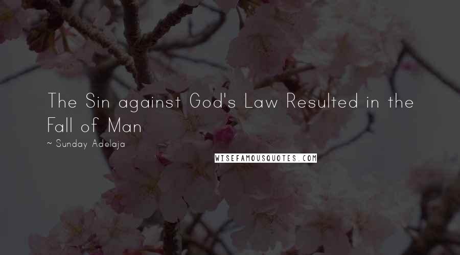 Sunday Adelaja Quotes: The Sin against God's Law Resulted in the Fall of Man