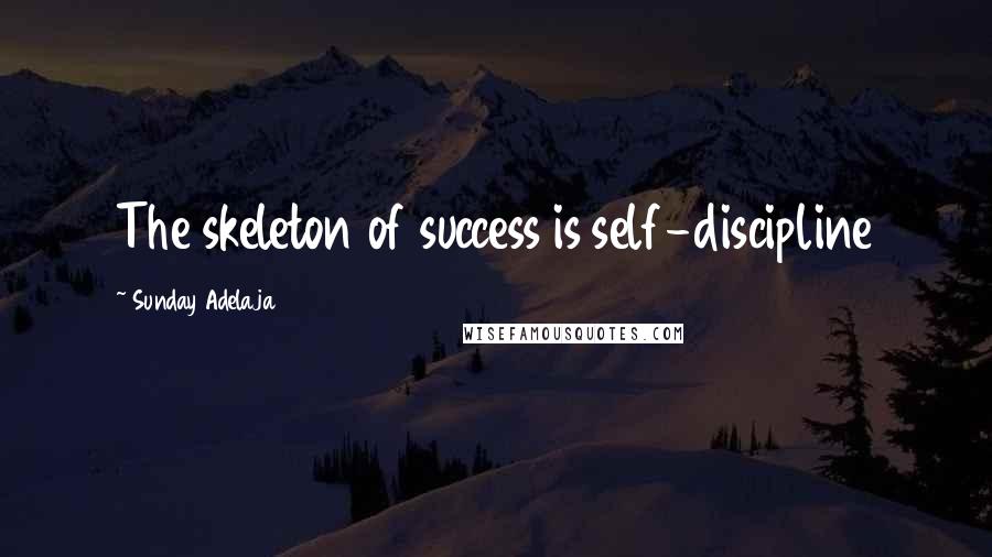 Sunday Adelaja Quotes: The skeleton of success is self-discipline