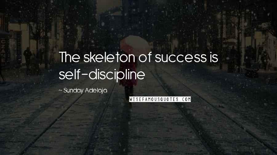 Sunday Adelaja Quotes: The skeleton of success is self-discipline
