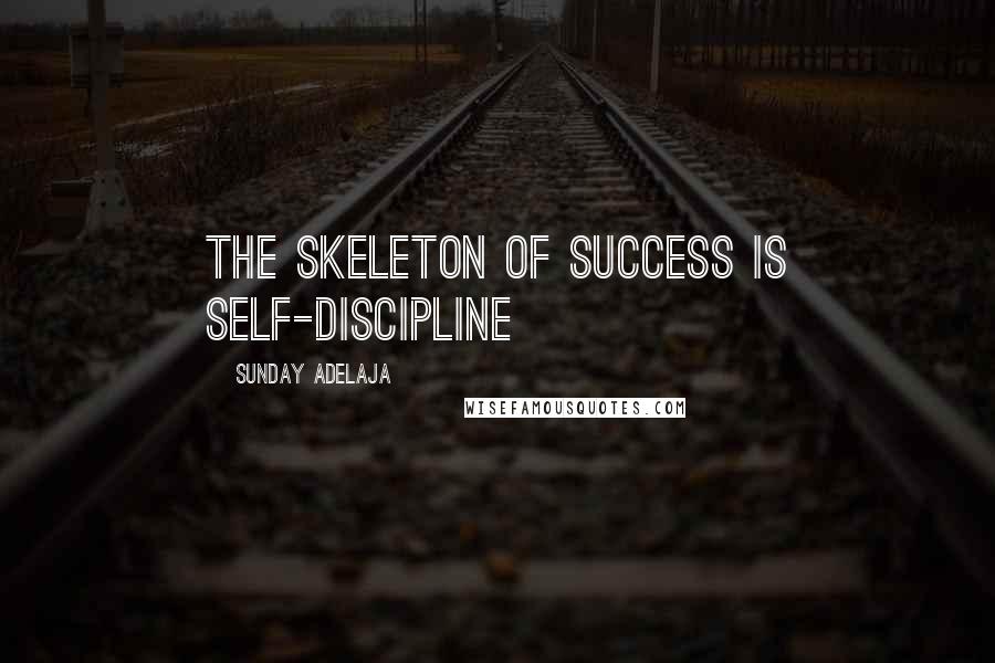Sunday Adelaja Quotes: The skeleton of success is self-discipline