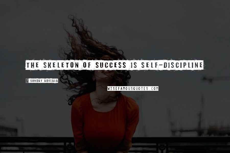 Sunday Adelaja Quotes: The skeleton of success is self-discipline
