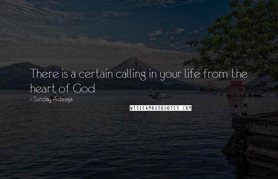 Sunday Adelaja Quotes: There is a certain calling in your life from the heart of God