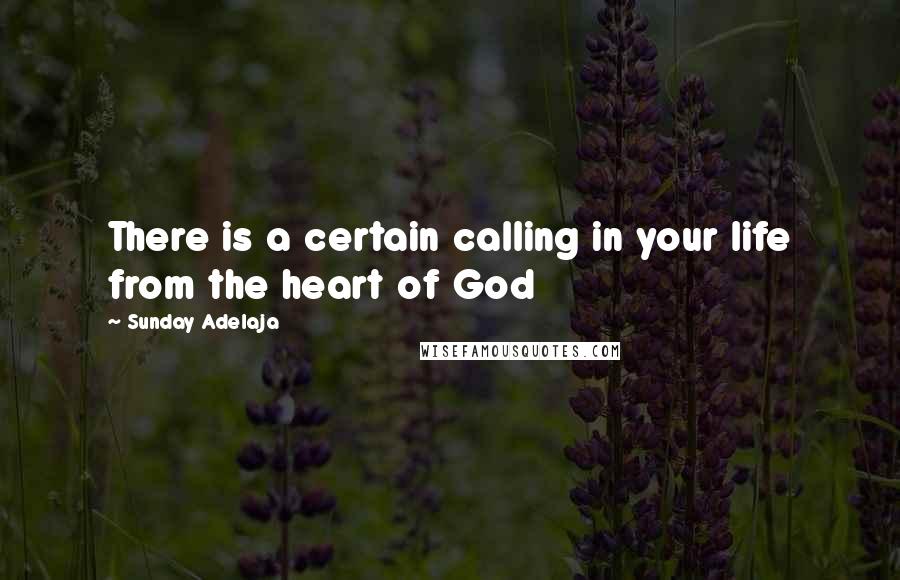 Sunday Adelaja Quotes: There is a certain calling in your life from the heart of God