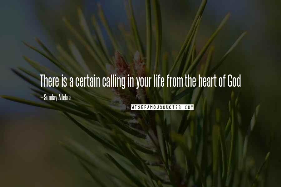 Sunday Adelaja Quotes: There is a certain calling in your life from the heart of God