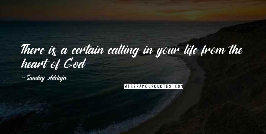 Sunday Adelaja Quotes: There is a certain calling in your life from the heart of God