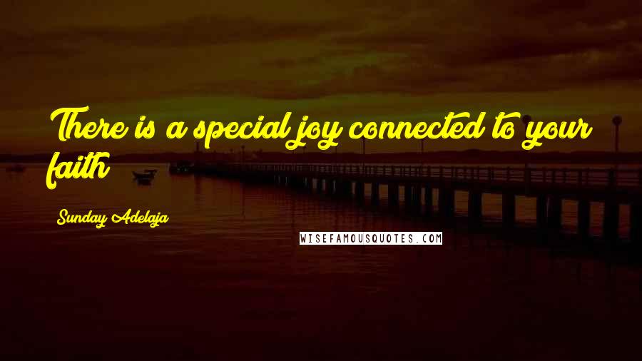 Sunday Adelaja Quotes: There is a special joy connected to your faith