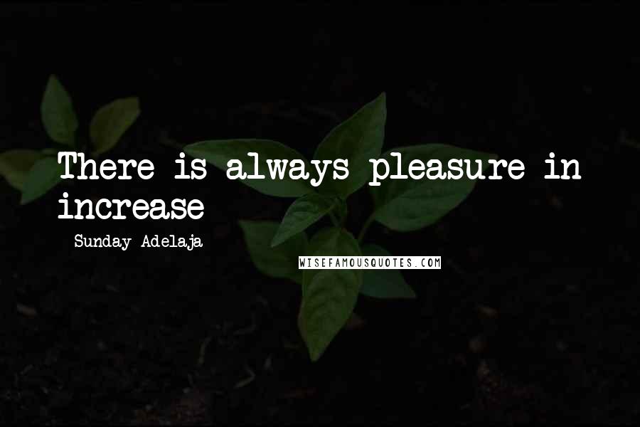 Sunday Adelaja Quotes: There is always pleasure in increase