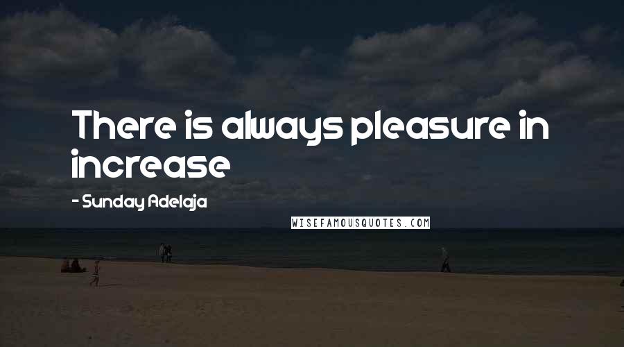 Sunday Adelaja Quotes: There is always pleasure in increase