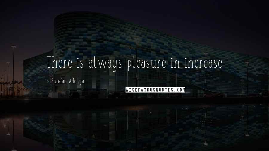 Sunday Adelaja Quotes: There is always pleasure in increase