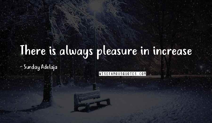 Sunday Adelaja Quotes: There is always pleasure in increase