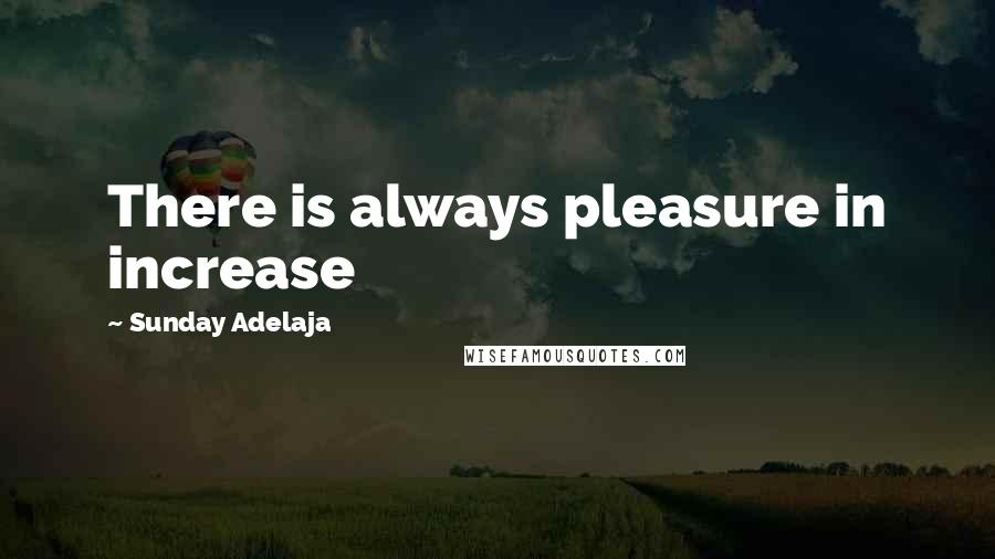 Sunday Adelaja Quotes: There is always pleasure in increase