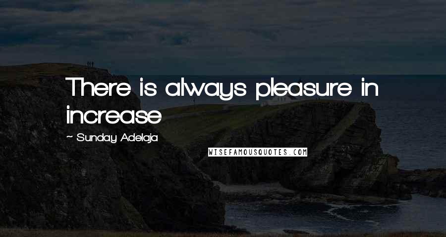 Sunday Adelaja Quotes: There is always pleasure in increase