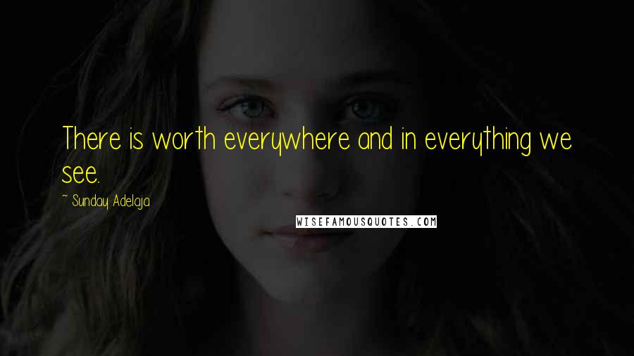 Sunday Adelaja Quotes: There is worth everywhere and in everything we see.