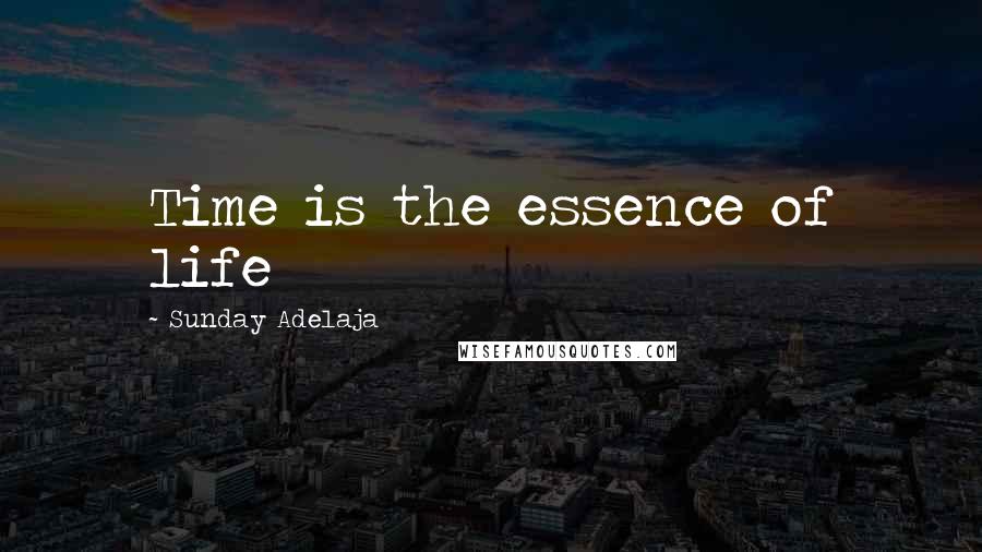 Sunday Adelaja Quotes: Time is the essence of life