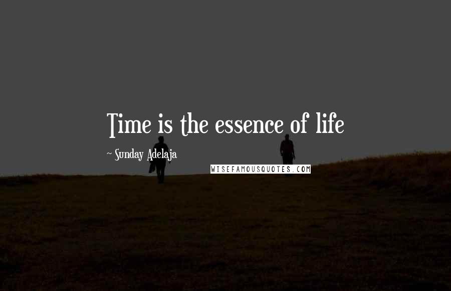 Sunday Adelaja Quotes: Time is the essence of life