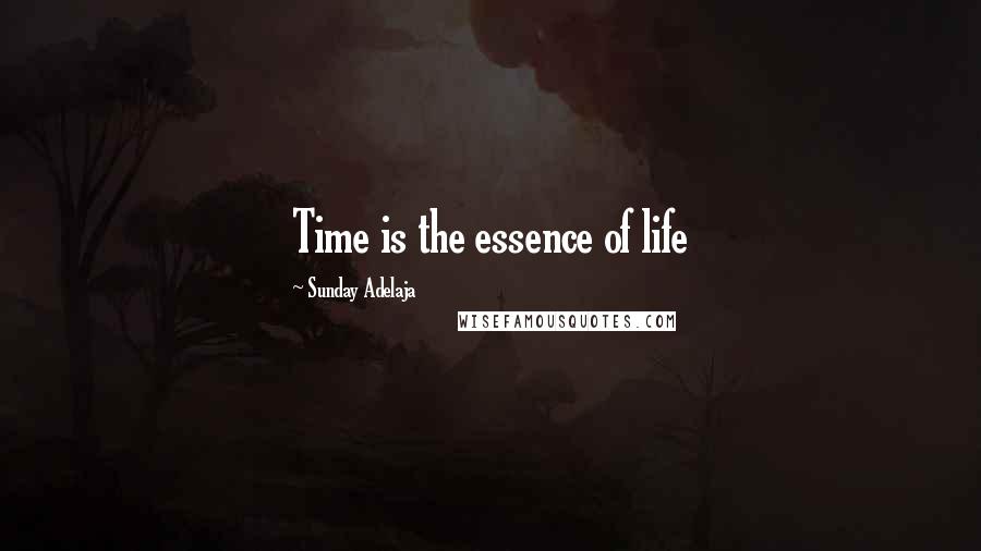 Sunday Adelaja Quotes: Time is the essence of life