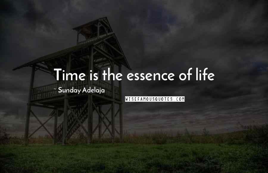 Sunday Adelaja Quotes: Time is the essence of life