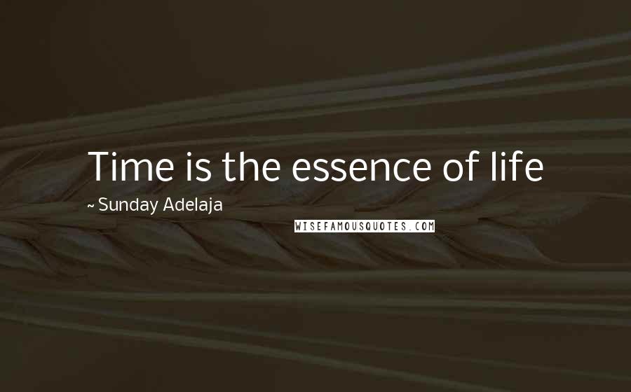 Sunday Adelaja Quotes: Time is the essence of life
