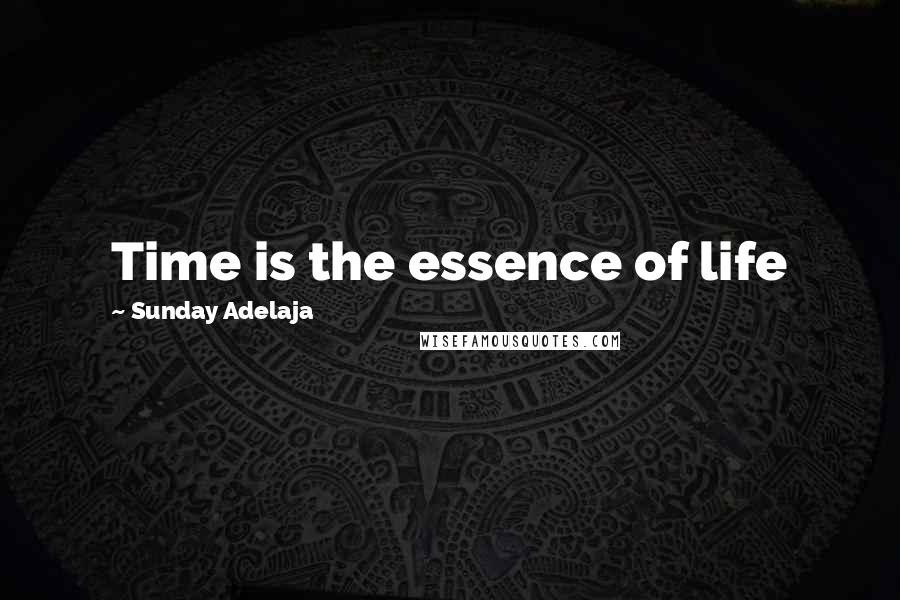 Sunday Adelaja Quotes: Time is the essence of life