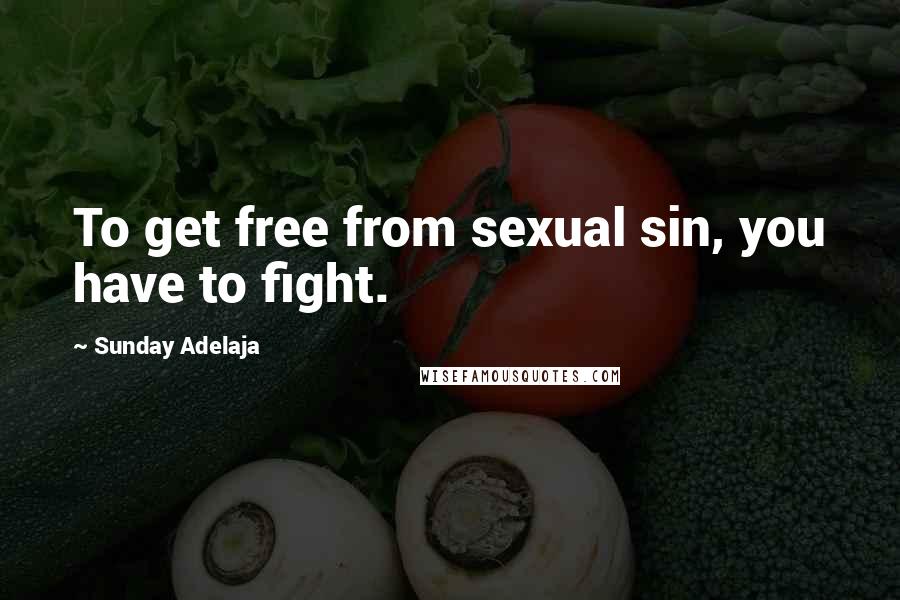 Sunday Adelaja Quotes: To get free from sexual sin, you have to fight.