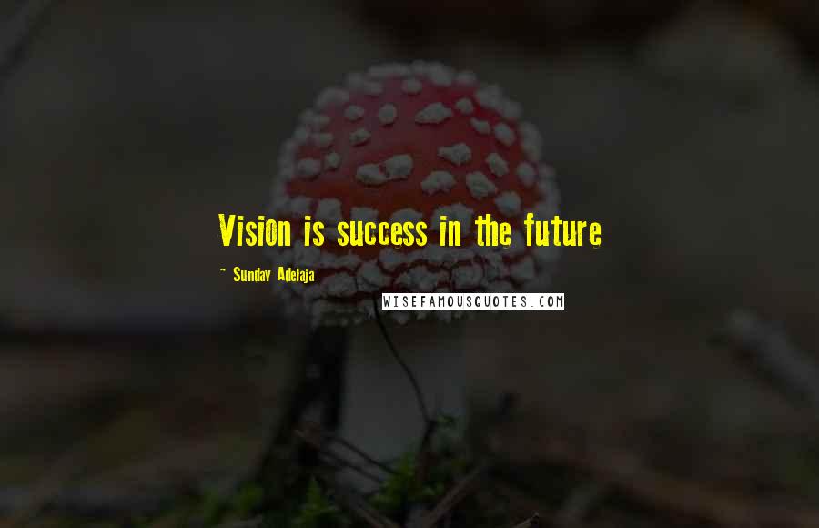 Sunday Adelaja Quotes: Vision is success in the future
