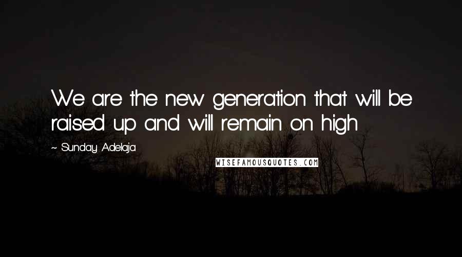 Sunday Adelaja Quotes: We are the new generation that will be raised up and will remain on high