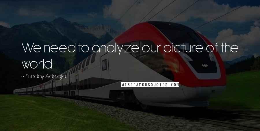Sunday Adelaja Quotes: We need to analyze our picture of the world