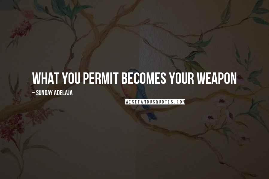 Sunday Adelaja Quotes: What you permit becomes your weapon