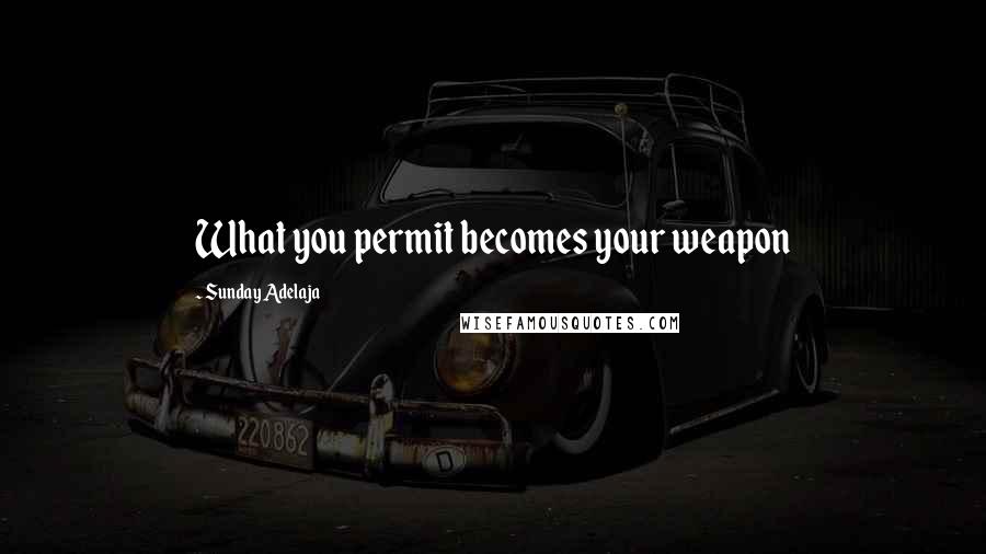 Sunday Adelaja Quotes: What you permit becomes your weapon