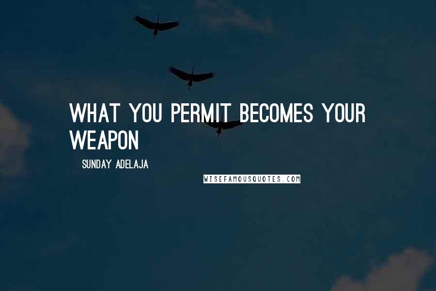 Sunday Adelaja Quotes: What you permit becomes your weapon