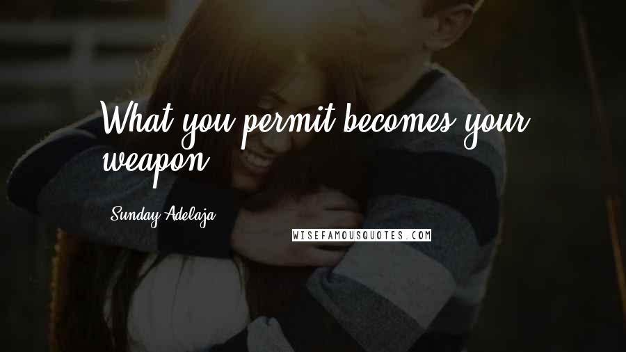 Sunday Adelaja Quotes: What you permit becomes your weapon