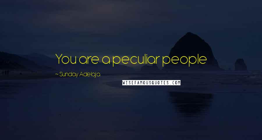 Sunday Adelaja Quotes: You are a peculiar people