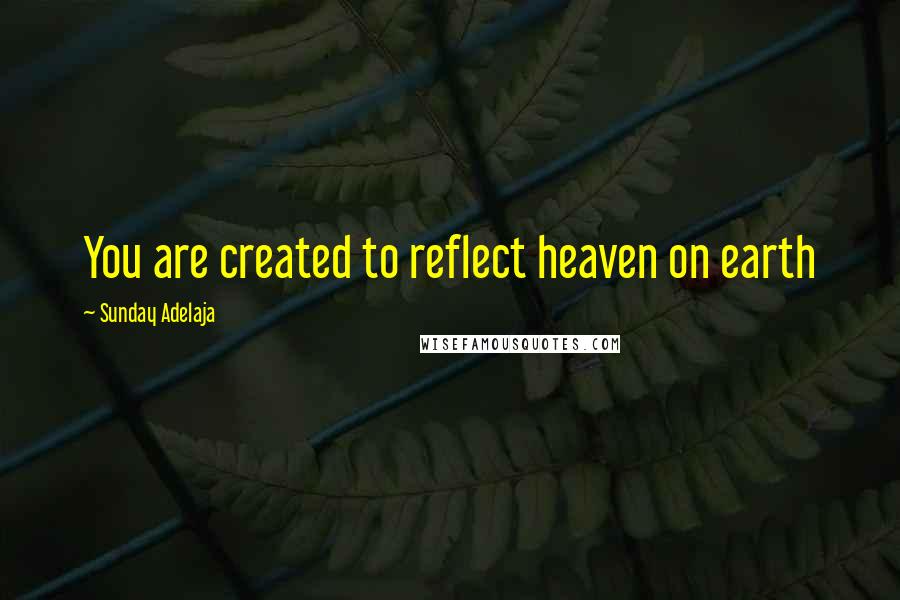 Sunday Adelaja Quotes: You are created to reflect heaven on earth
