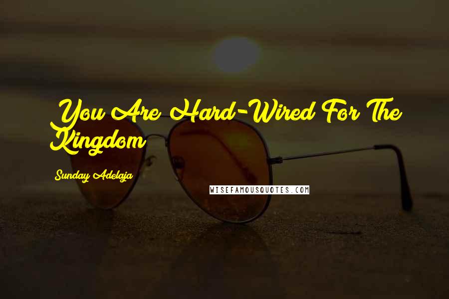 Sunday Adelaja Quotes: You Are Hard-Wired For The Kingdom