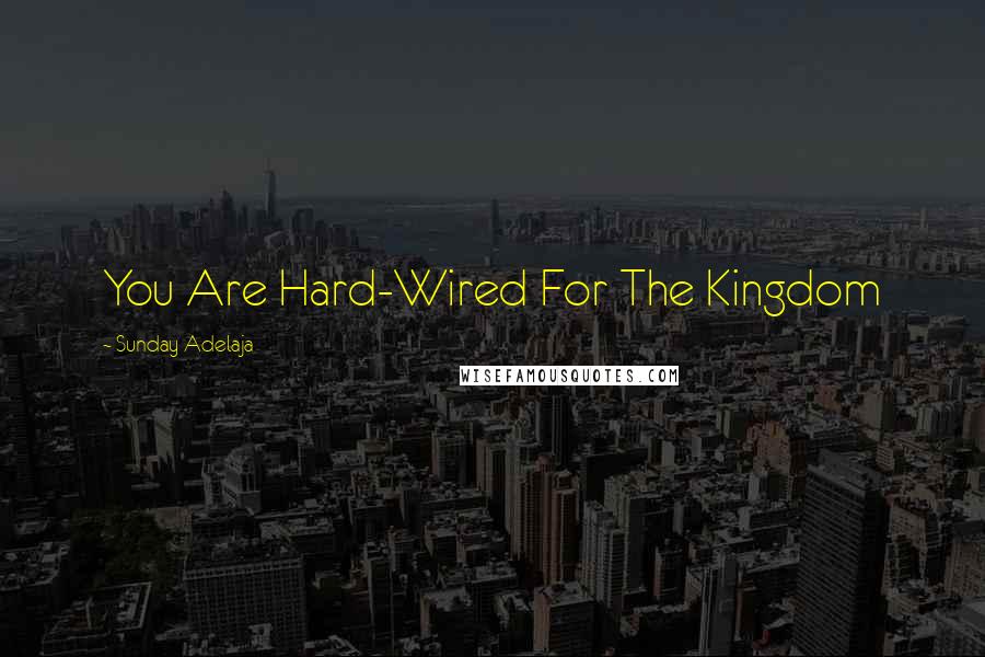 Sunday Adelaja Quotes: You Are Hard-Wired For The Kingdom