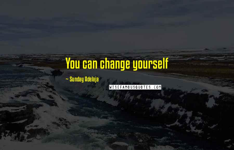 Sunday Adelaja Quotes: You can change yourself