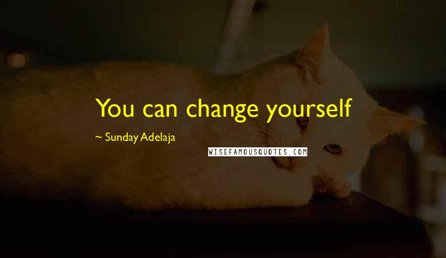 Sunday Adelaja Quotes: You can change yourself