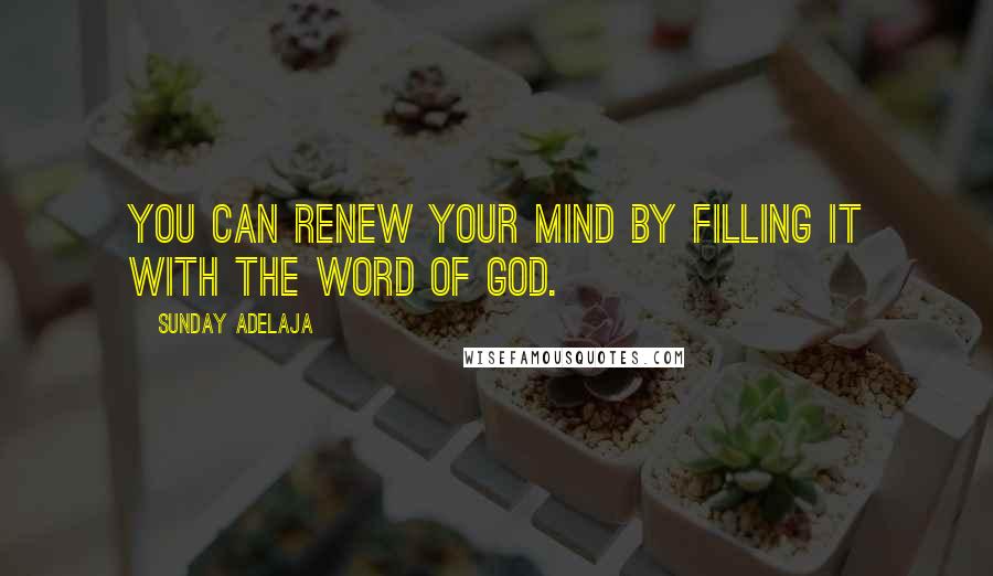 Sunday Adelaja Quotes: You can renew your mind by filling it with the Word of God.