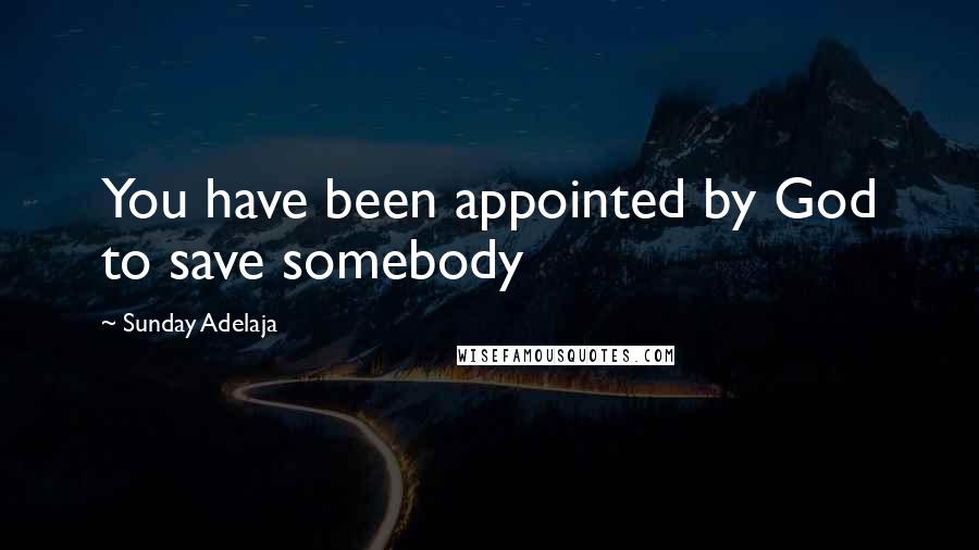 Sunday Adelaja Quotes: You have been appointed by God to save somebody